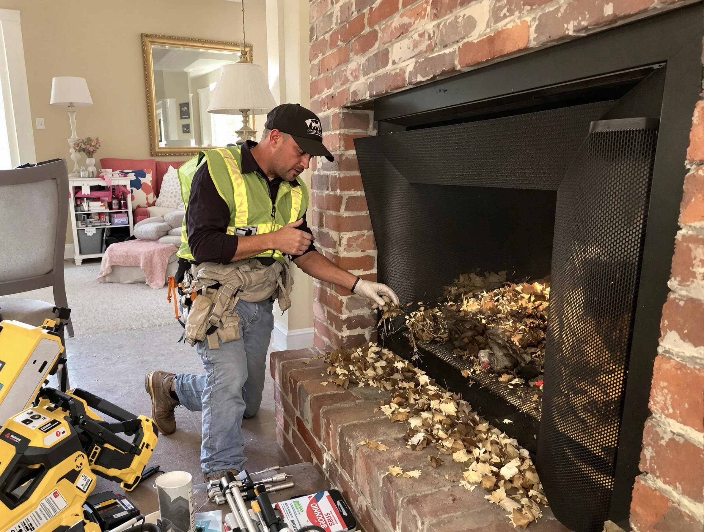Safe screening installation by Sun City Chimney Sweep in Sun City, AZ