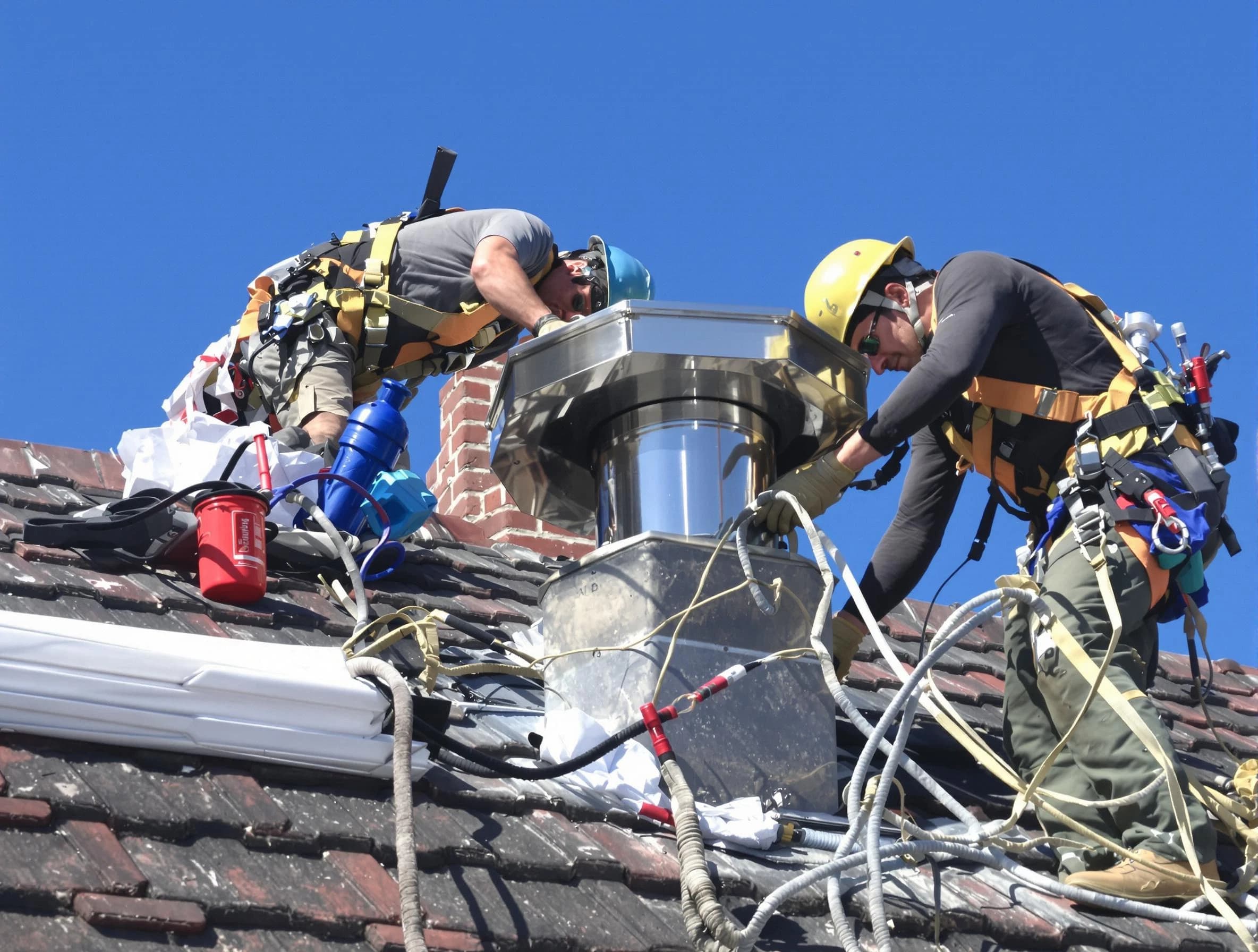 Protective chimney cap installed by Sun City Chimney Sweep in Sun City, AZ