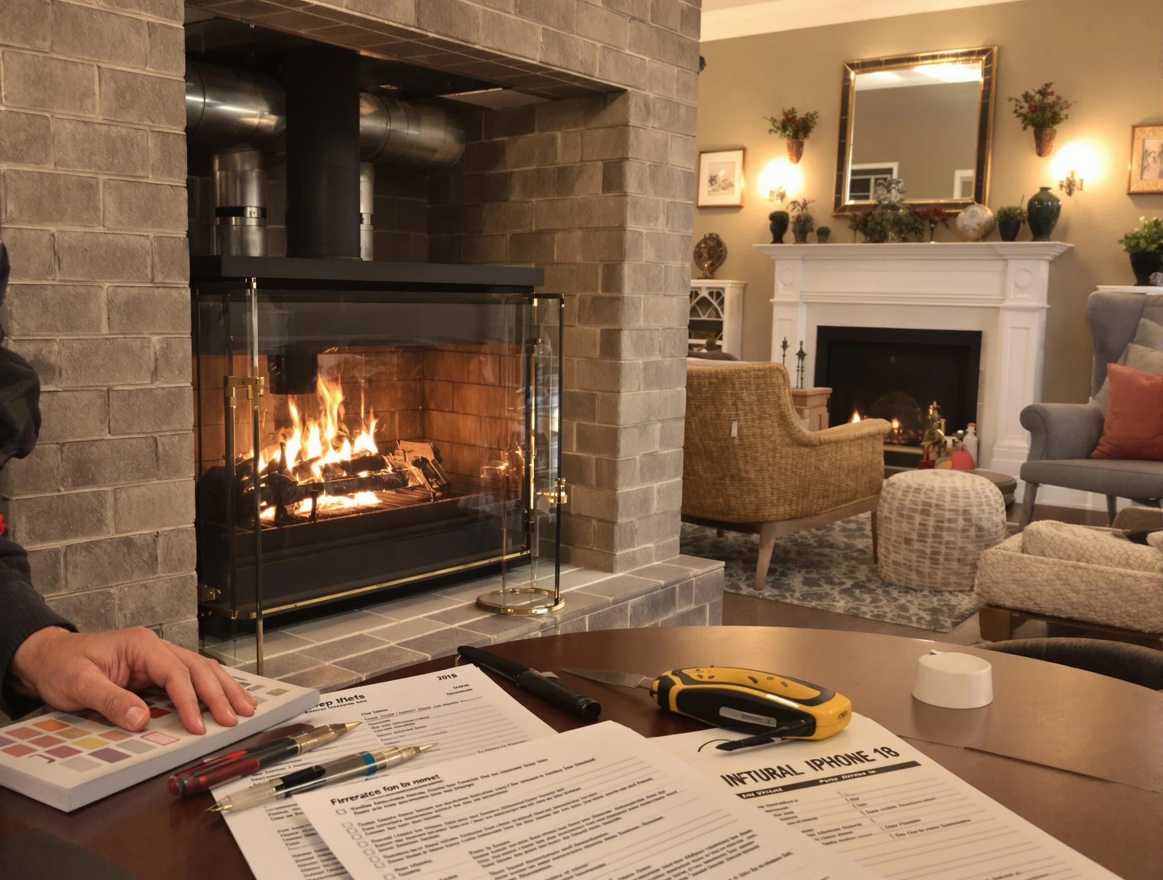 Sun City Chimney Sweep verifying fireplace safety measures in Sun City, AZ