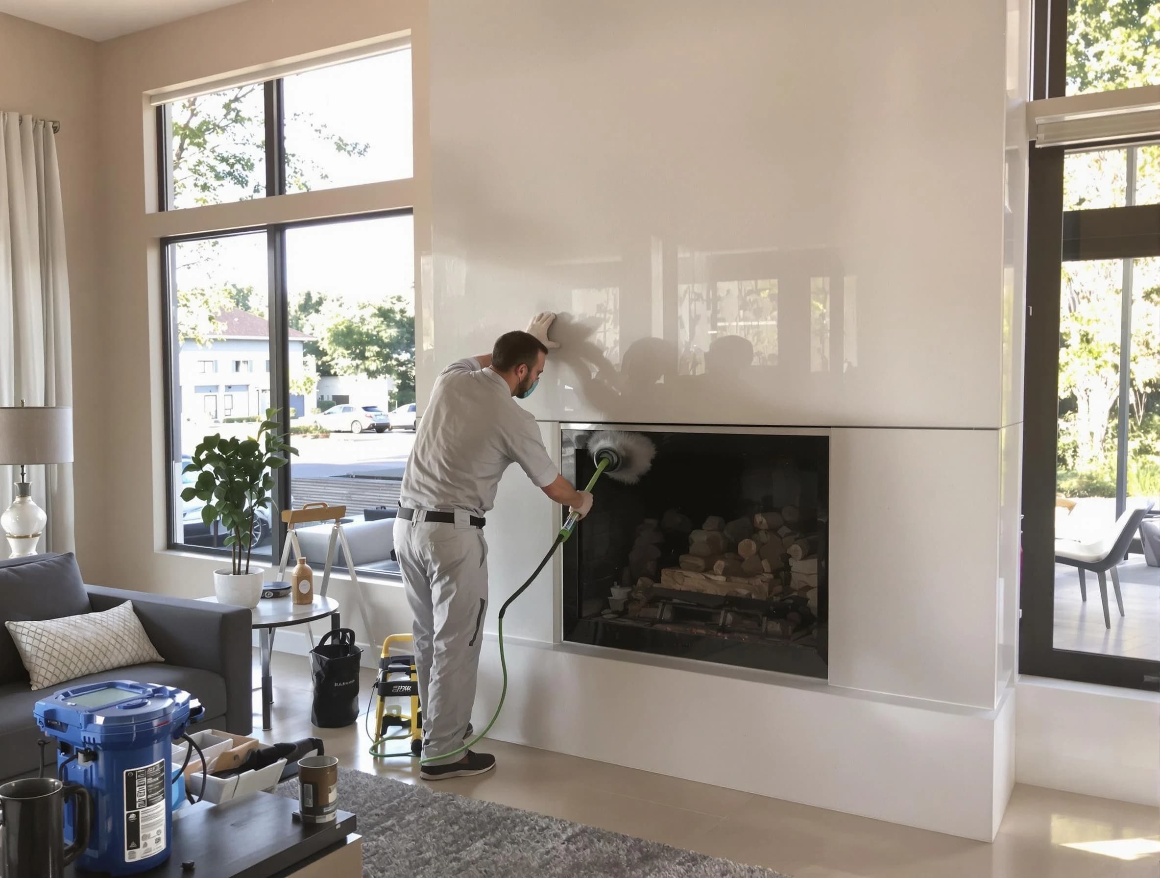 Sun City Chimney Sweep performing thorough soot removal in Sun City, AZ