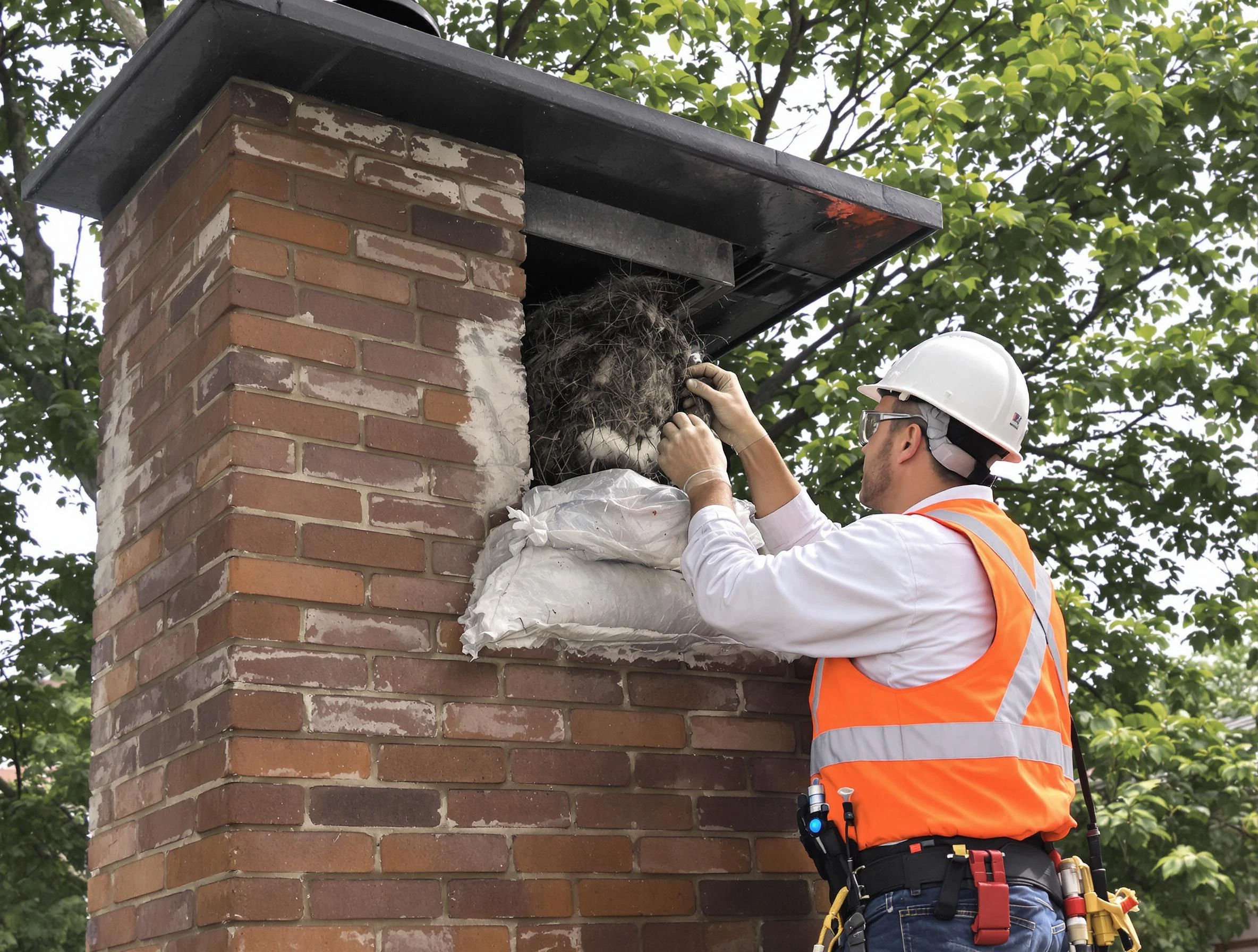 Humane removal of debris and animals by Sun City Chimney Sweep in Sun City, AZ