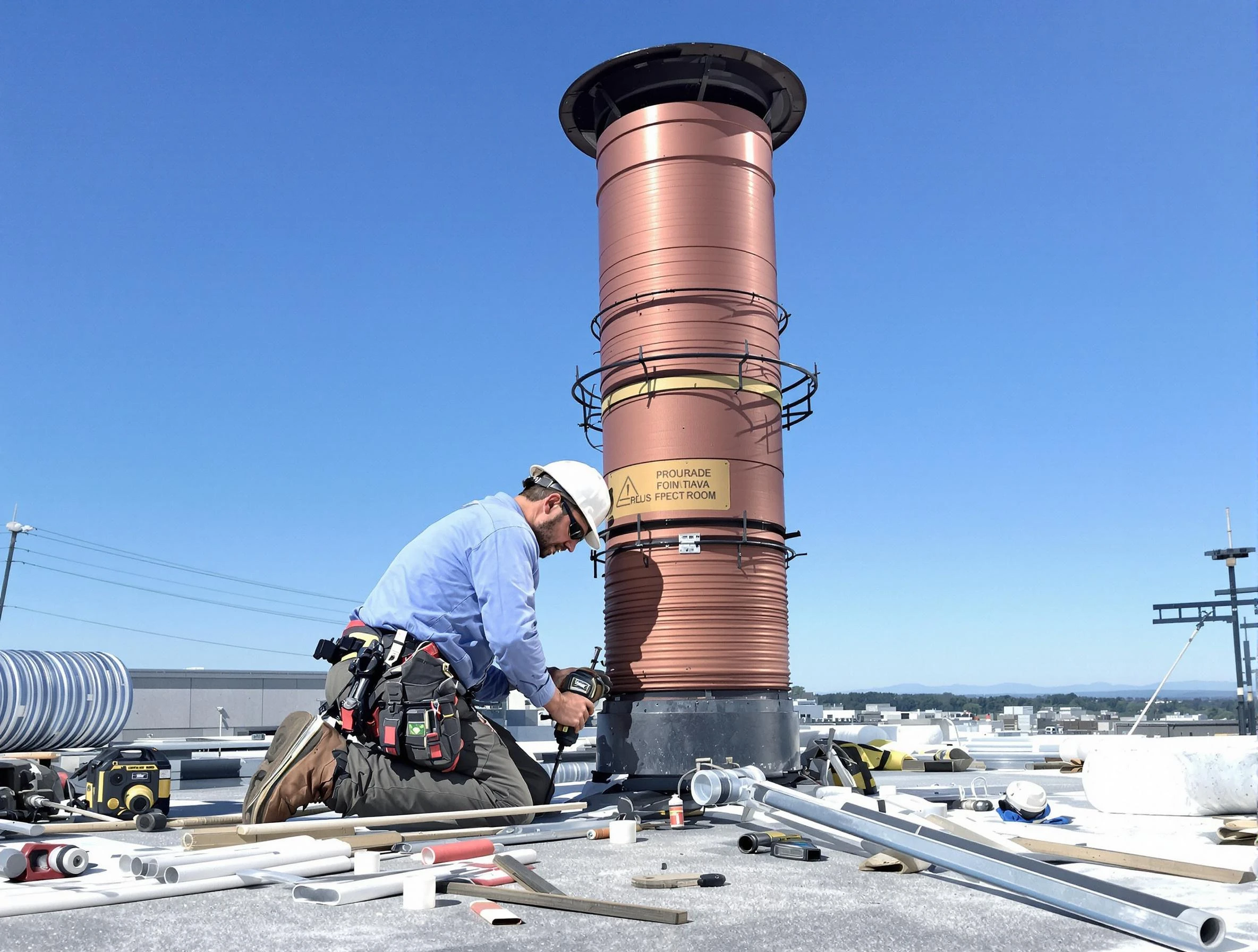 Installed chimney liner by Sun City Chimney Sweep in Sun City, AZ