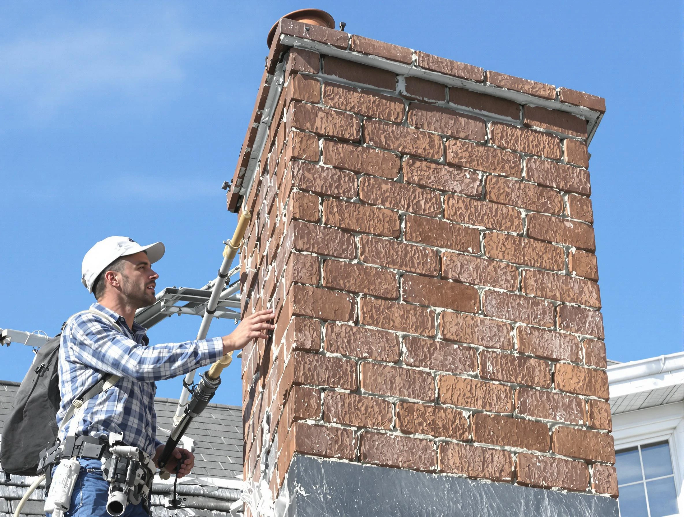 Brickwork for a chimney rebuild by Sun City Chimney Sweep in Sun City, AZ